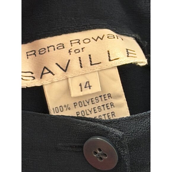 Rena Rowan For Saville Womens Two-Piece Suit Set Size 14 pants/jacket suit - Picture 10 of 12